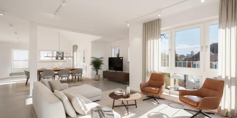 Hochwertig sanierte Penthouse-Wohnung mit Dachterrasse in Bestlage