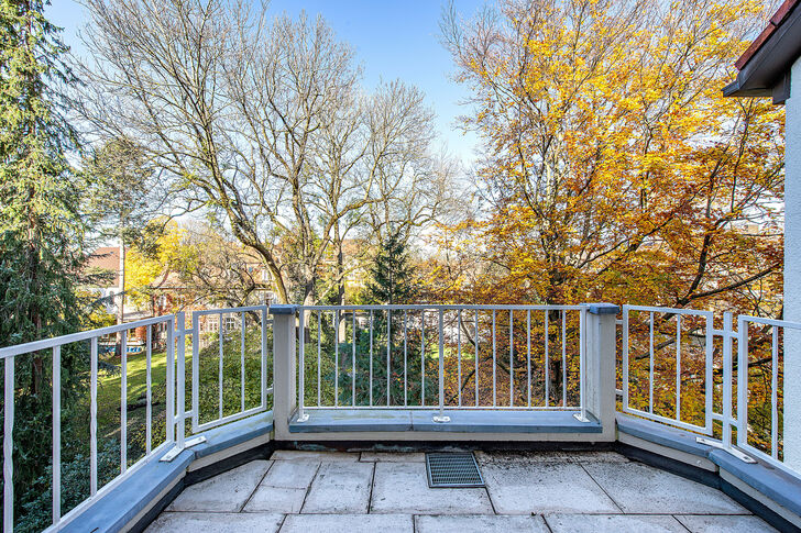 Ausblick vom Balkon