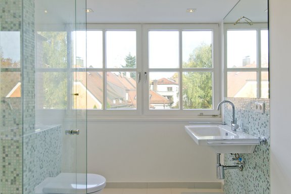 Duschbad im Dachgeschoss