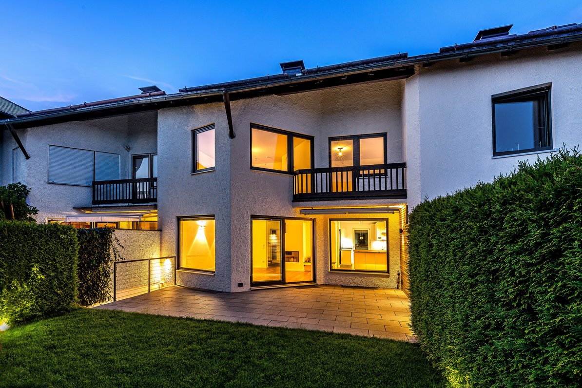House view at night