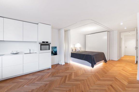 Offener Koch-/ Schlafbereich