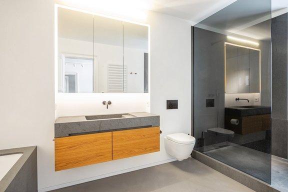 Puristisch-elegantes Bad