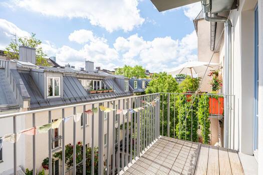 East balcony with view