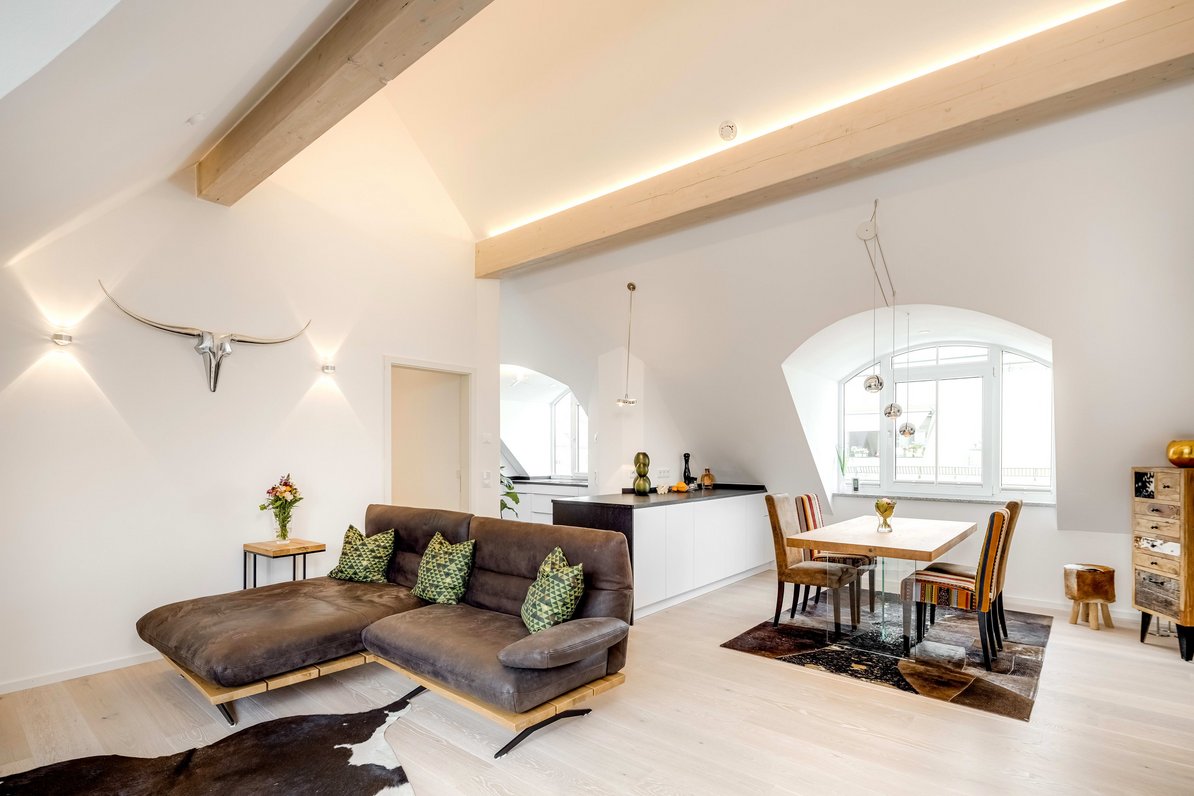 Living and dining area
