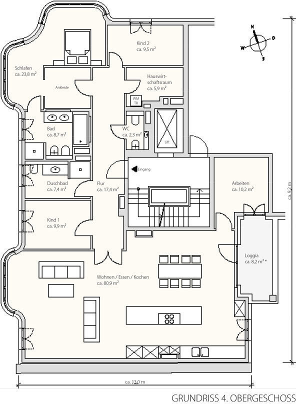 Grundriss 4 OG
