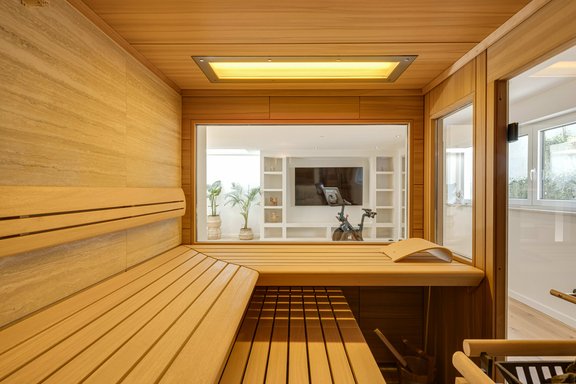 Klafs Sauna with Glass Wall