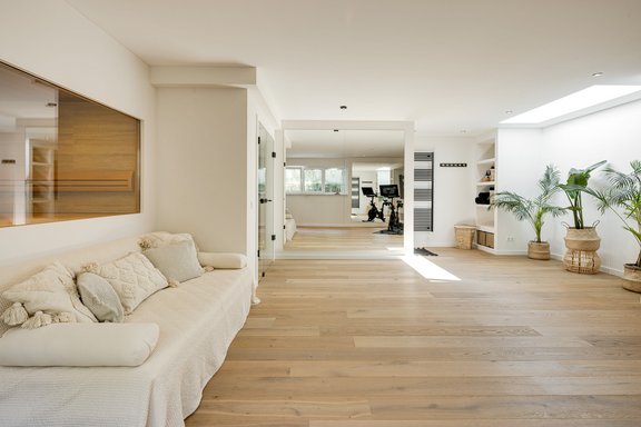 A spa oasis bathed in light
