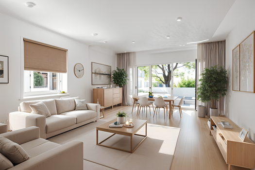 Living/dining (visualized)