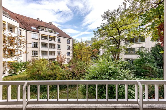 Ausblick in den Innenhof