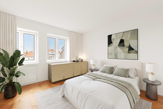 Schlafzimmer (virtuell möbliert)