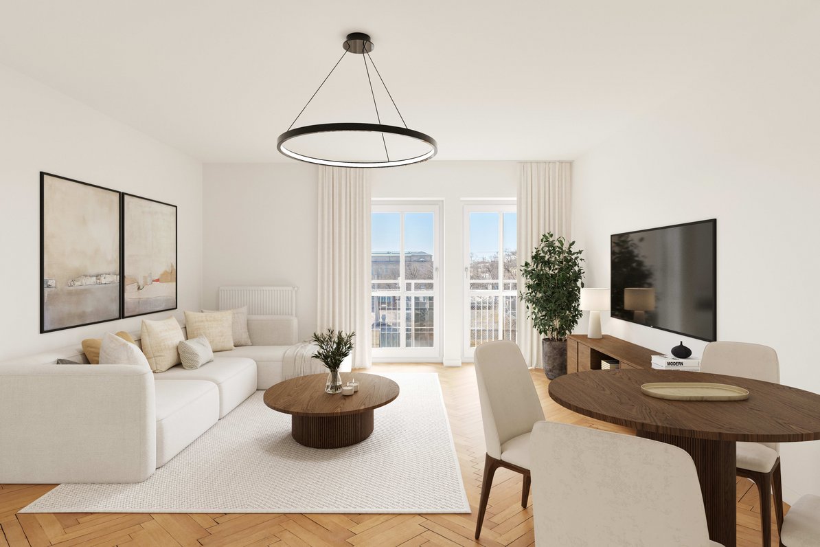 Living/dining room (virtually furnished)