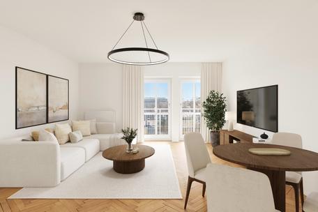 Ideal geschnittene 4-Zimmer-Wohnung mit Balkonen und Blick auf die Pinakotheken