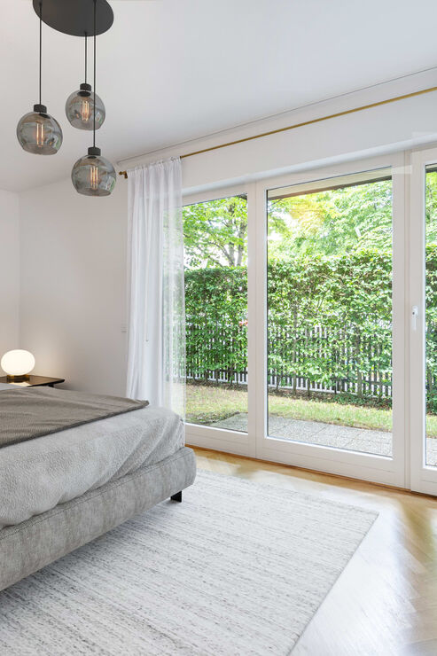 Ideal geschnittenes Schlafzimmer (Visualisierung)