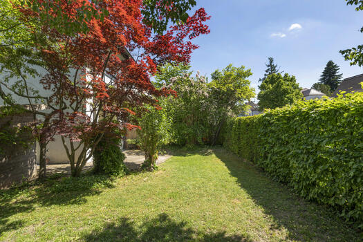 Well-kept south-west-facing garden