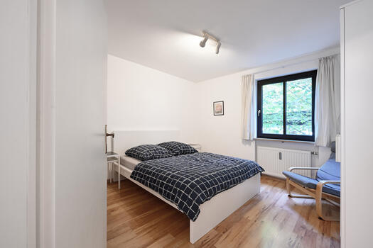 East-facing bedroom