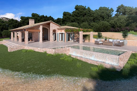 Grundstück in idyllischer Lage - Visualisierung