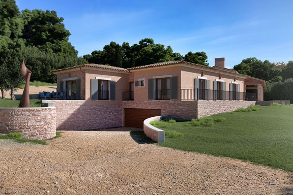 Repräsentative Einfahrt - Visualisierung