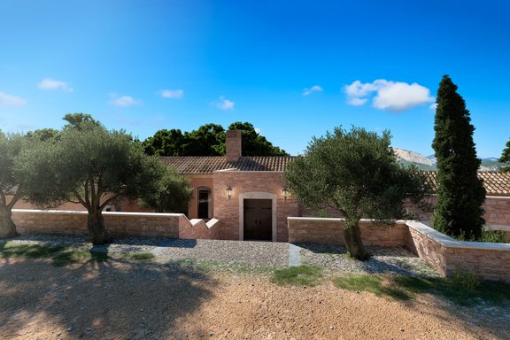 Geschützter Hauseingang - Visualisierung