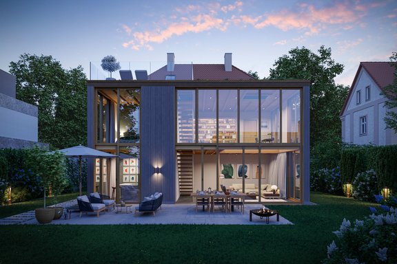 Anbau genehmigt (visualisiert)