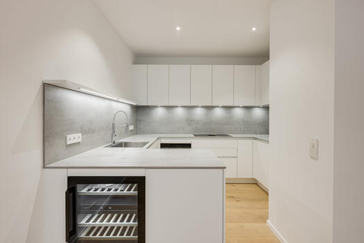 Space-Optimized Built-In Kitchen