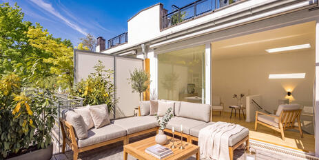 Idyllische Ruheoase in bester Citylage: Stylisches Townhouse mit Rooftop-Terrasse