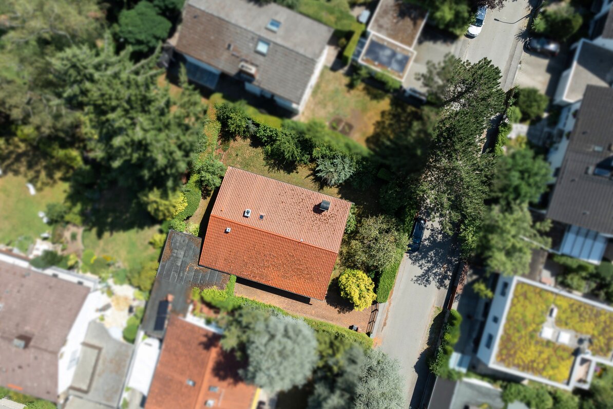 Square-shaped lot