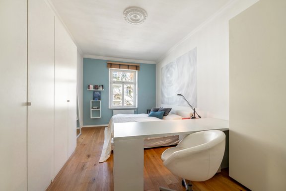 Home office in the bedroom