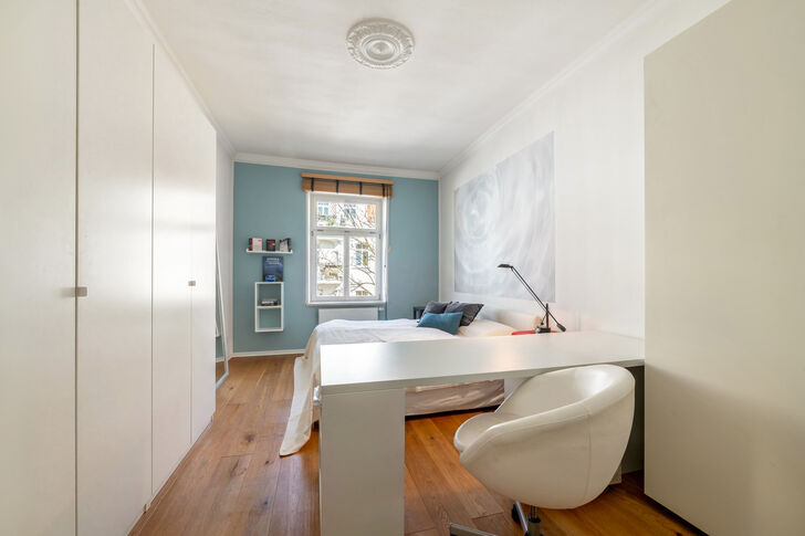 Home office in the bedroom