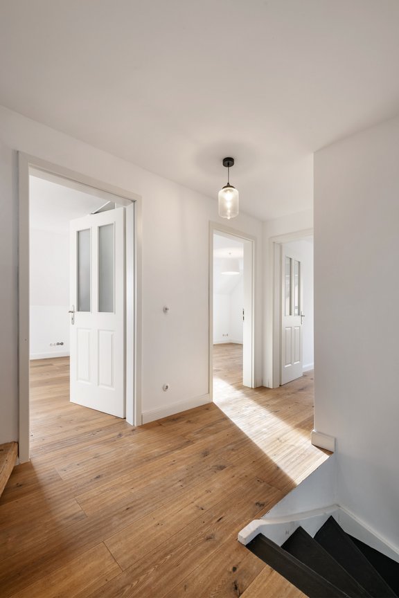 Light-filled hallway