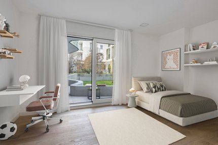 Zimmer im EG (virtuell möbl.)