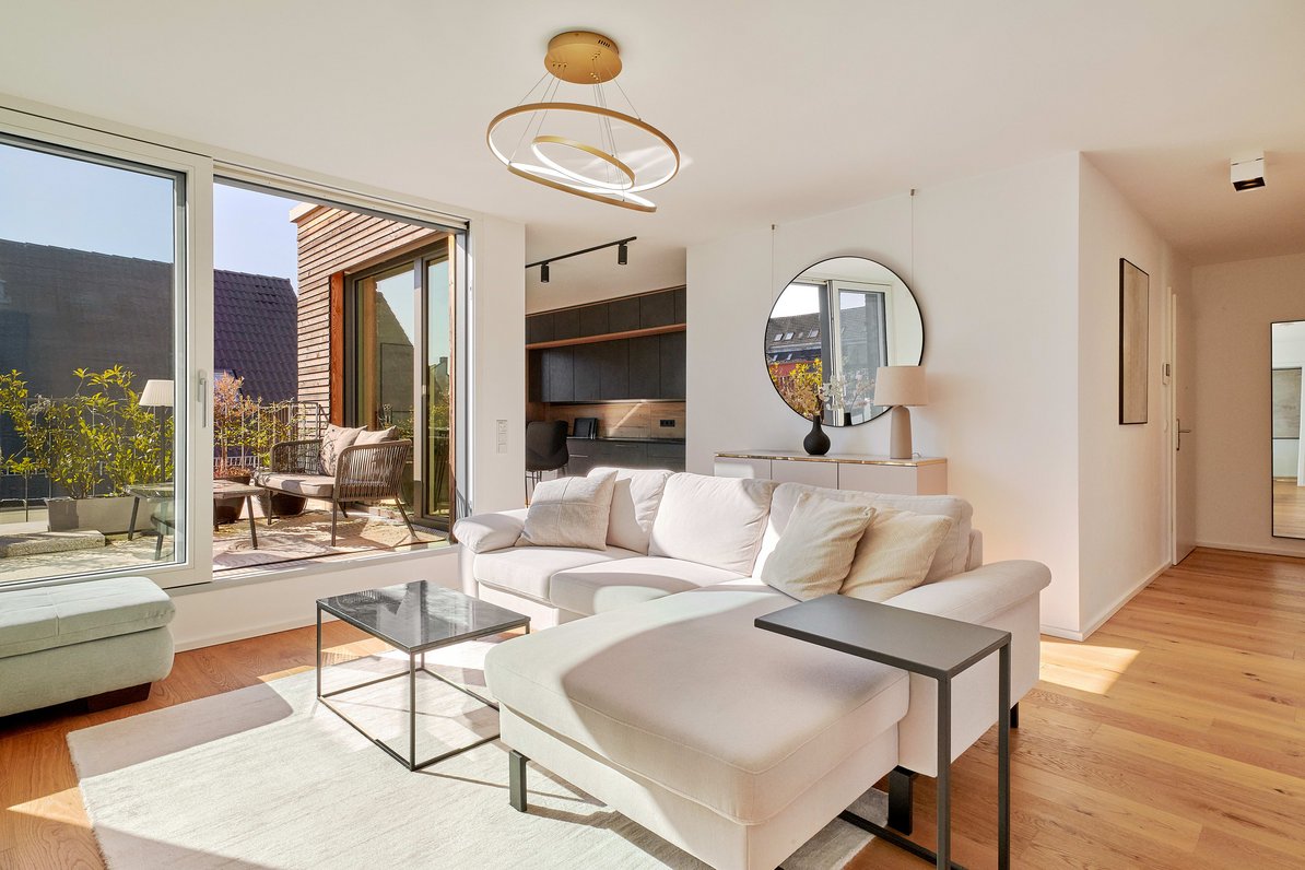 Penthouse charm near the Würm River