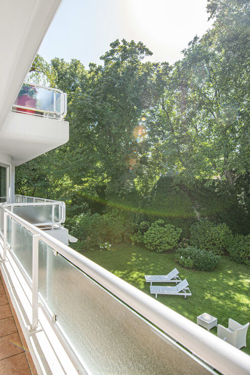 Herrlicher Gartenblick