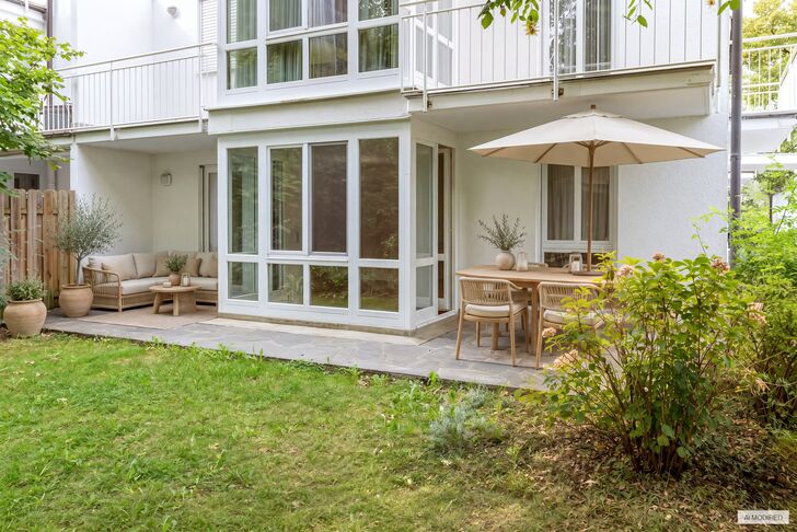 Patio and Private Garden (Rendering)