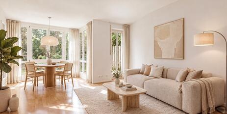 In ruhiger Lage: 2-Zimmer-Gartenwohnung mit idealem Grundriss