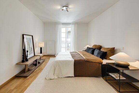 Schlafzimmer zum Hof