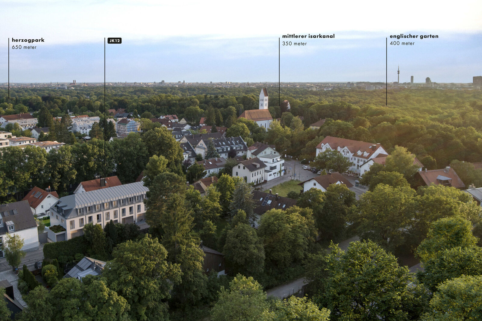 Hausansicht Abendsonne