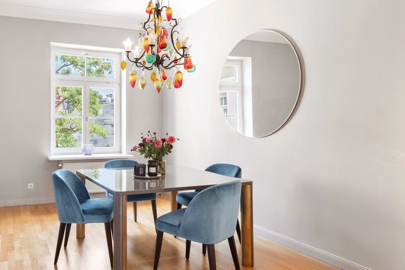 Sonnendurchflutetes Esszimmer