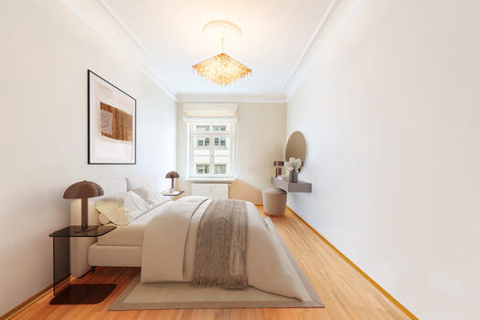 Schlafzimmer (virtuell möbliert)