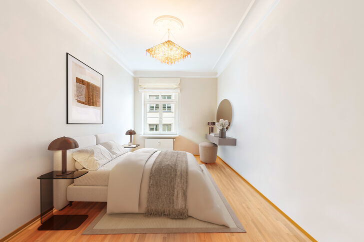 Schlafzimmer (virtuell möbliert)