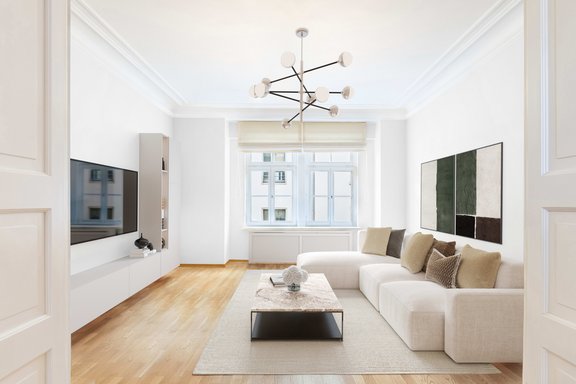 Living area (virtually furnished)