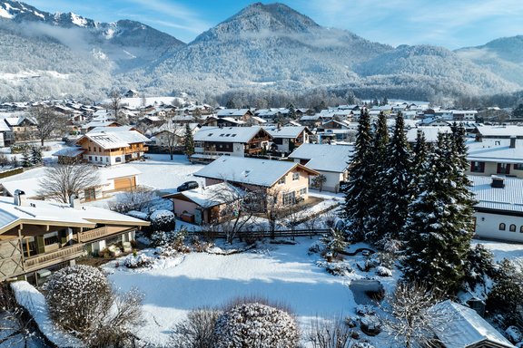 Haus und Garten aus der Vogelperspektive