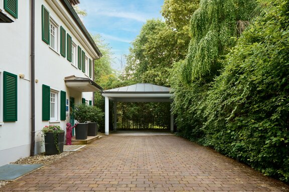 Lighted Double Carport
