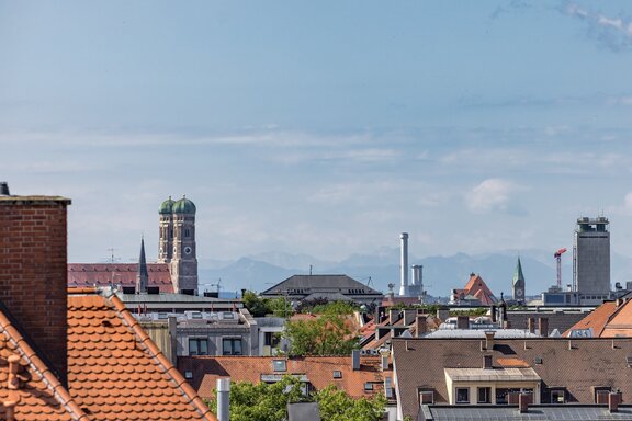 Weitblick bis zu den Alpen