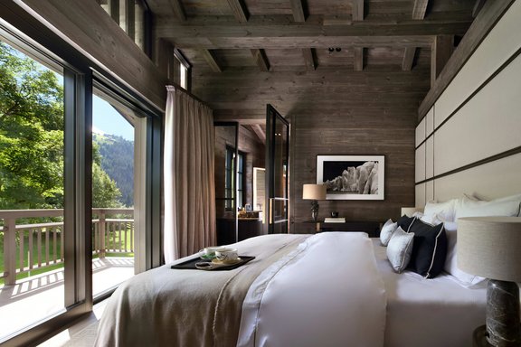 Schlafzimmer mit Ausblick