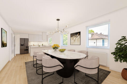Perfectly structured floor plan (visualization)