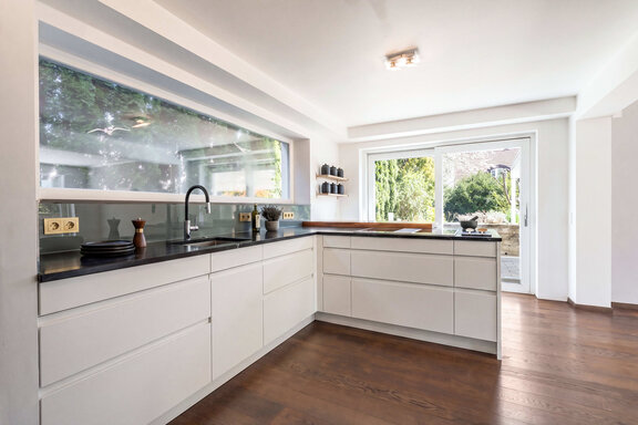 Modern, open kitchen