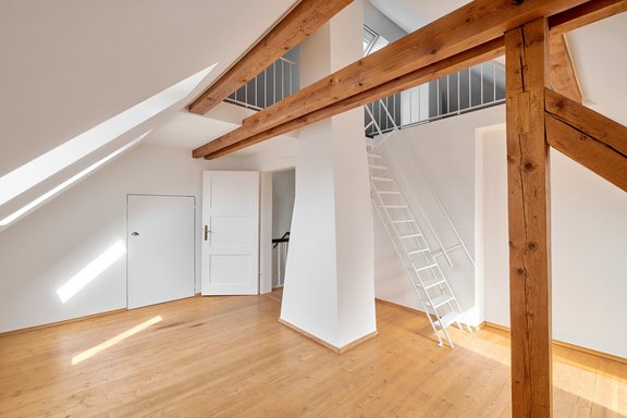 An airy studio atmosphere