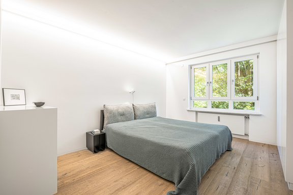 Schlafzimmer mit Hofausrichtung
