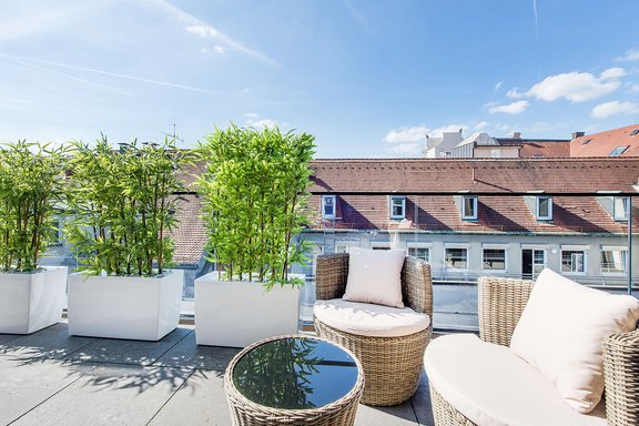 Roof terrace with lounge