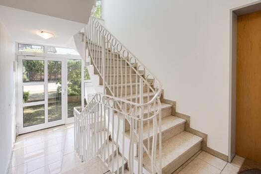 Well-maintained stairwell